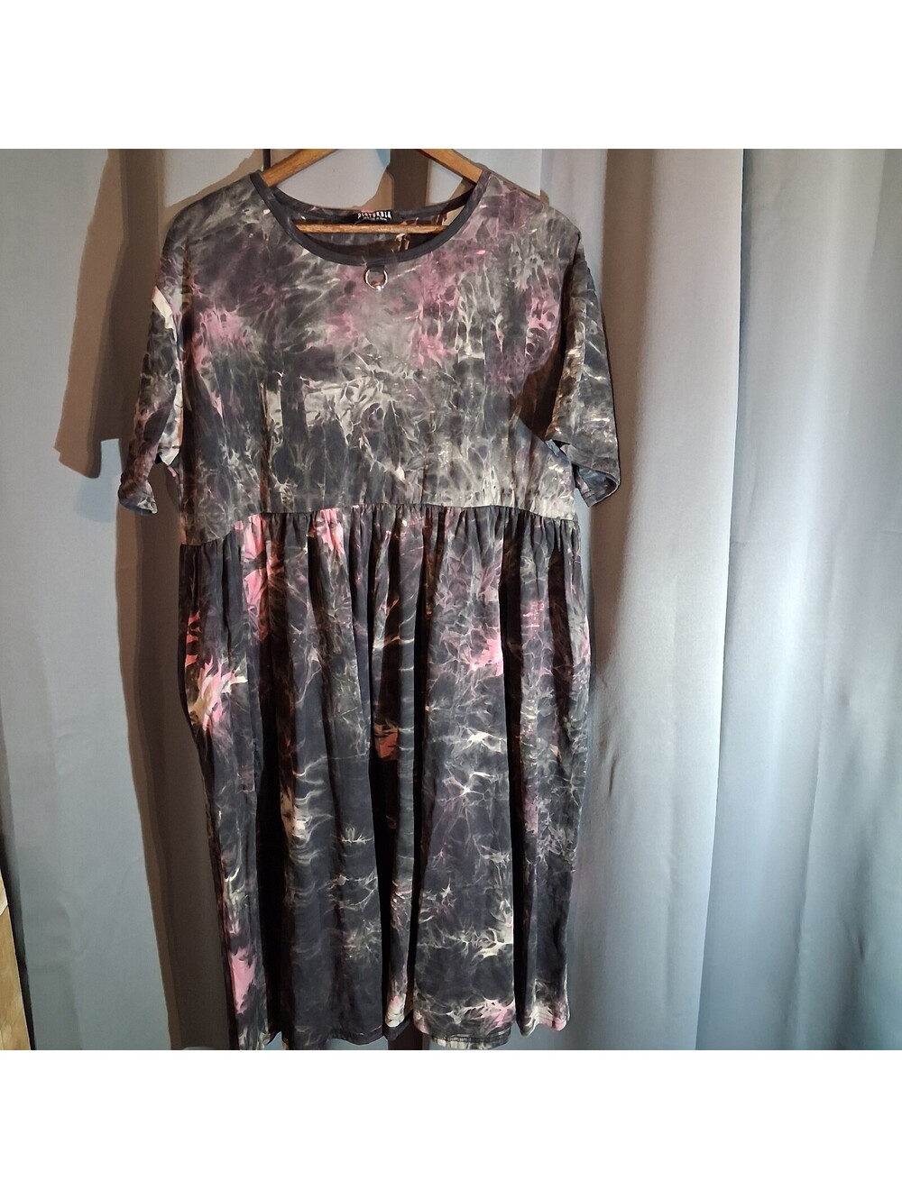 Disturbia Tie-Dye Midi Dress with Ring Detail US 14